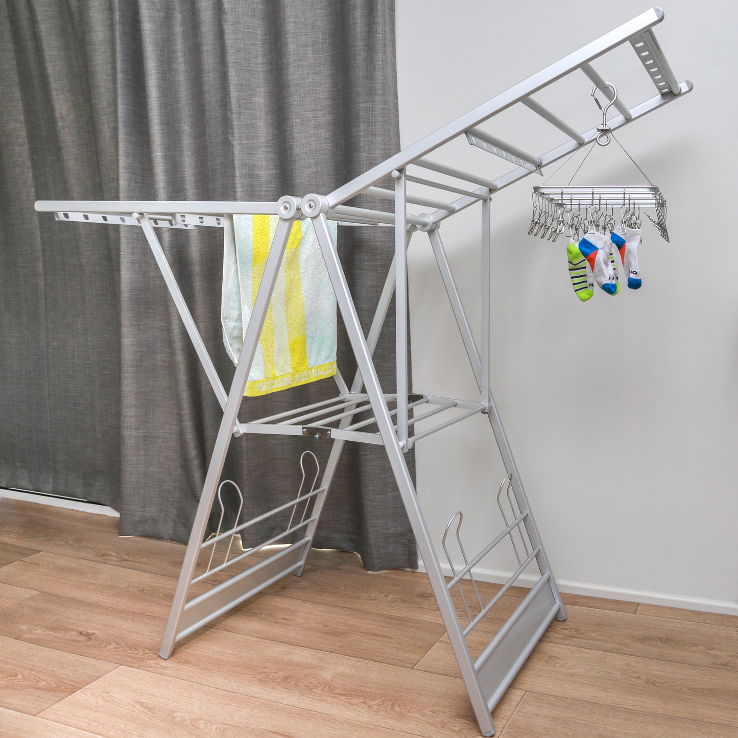 SUNNY PEGS Heavy Duty Aluminium Clothes Horse