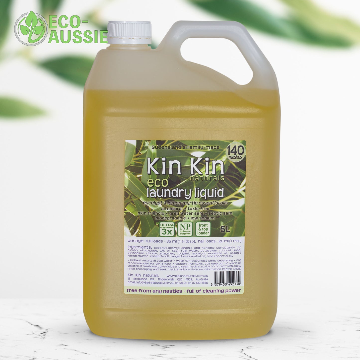 Kin Kin Naturals Eco Laundry Liquid 5L